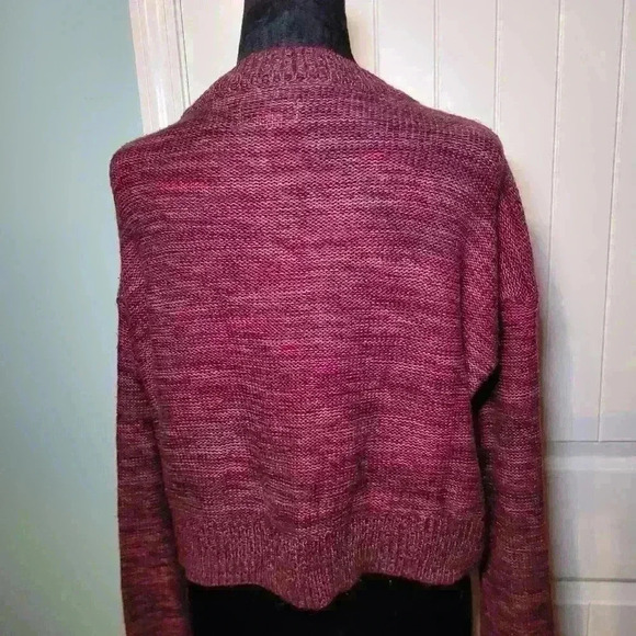 Red cropped knitted sweater by Arizona Jean  co size small. - Picture 4 of 6